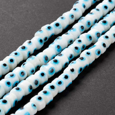 CRISTAL MURANO OJO TURCO COLUMNA 8X5MM