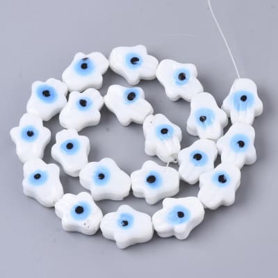 CRISTAL MURANO MANO DE FATIMA CON OJO BLANCO 15X12MM1