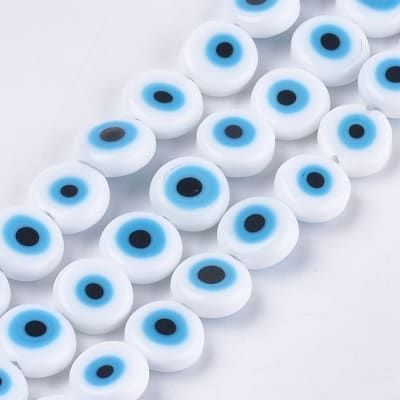 CRISTAL MURANO OJO TURCO PLANO BLANCO 9X3MM1