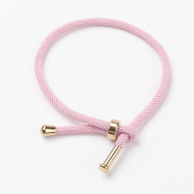 PULSERA AJUSTABLE CORDON LISO ROSA1