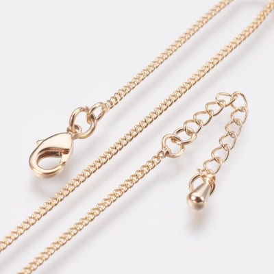 CADENA LISTA B/ORO LISA CON EXTENCION 1