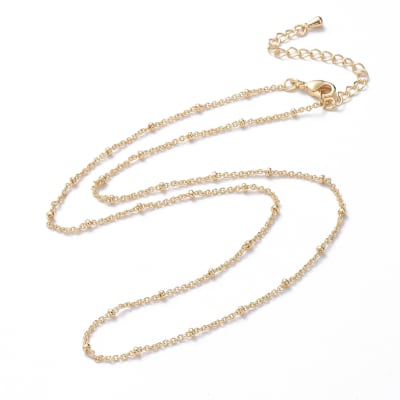 CADENA LISTA B/ORO BALIN MINI 1MM