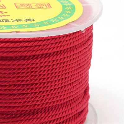HILO POLIESTER ROJO TRENZADO