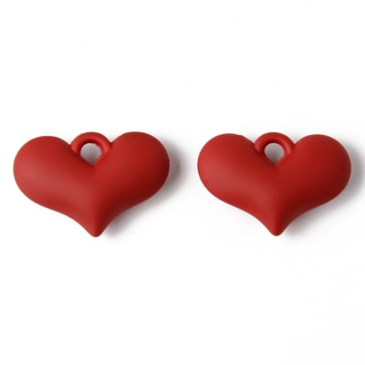 COLGANTE ENGOMADO CORAZON ROJO 37X25MM1