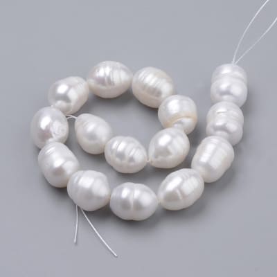 PERLAS POR TIRA DE RIO 12X9MM