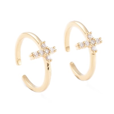 ANILLO AJUSTABLE CRUZ B/ORO CON ZIRCONES2