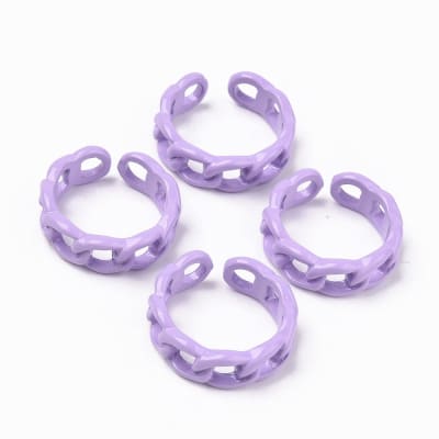 ANILLO AJUSTABLE ESLABON LILA1