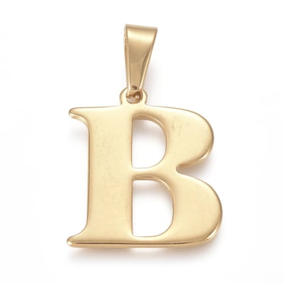 COLGANTE ACERO INOX. INICIAL B 26X22MM2