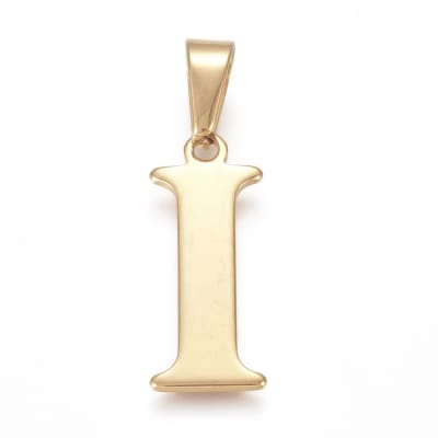 COLGANTE ACERO INOX. INICIAL I 26X22MM