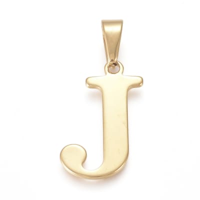 COLGANTE ACERO INOX. INICIAL J 26X22MM2