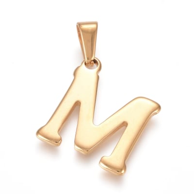COLGANTE ACERO INOX. INICIAL M 20X18MM2