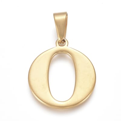 COLGANTE ACERO INOX. INICIAL O 26X22MM