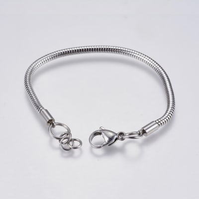 PULSERA ACERO INOX. SERPIENTE 17CM3
