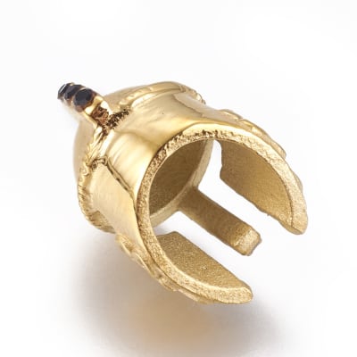 PASADOR ACERO INOX. CASCO DE GLADIADOR DORADO 15X10MM