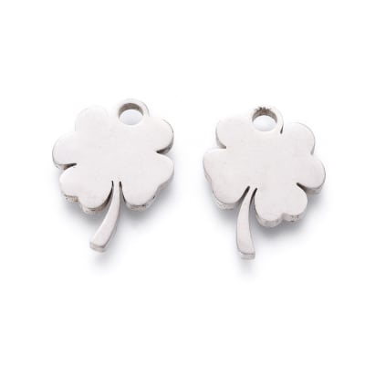 COLGANTE ACERO INOX. TREBOL 16X12MM