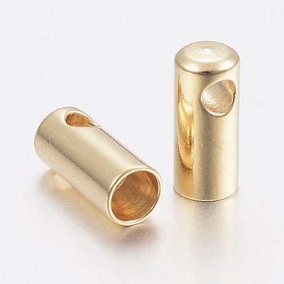 TERMINAL TUBULAR ACERO INOX. DORADO 1.5MM