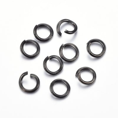 ARGOLLA DE UNION ACERO INOX. NEGRO 7X1MM