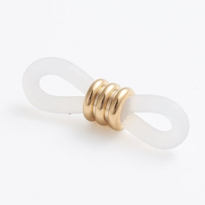 STRAP  BLANCO ACERO DORADO 20X6MM