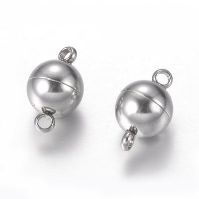 BROCHE MAGNETICO CIRCULAR ACERO INOX. 8MM