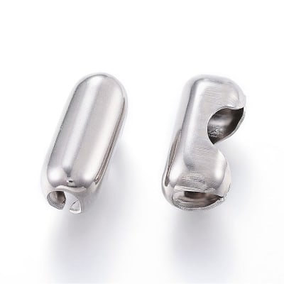 TERMINAL ACERO INOX. MILITAR 6MM