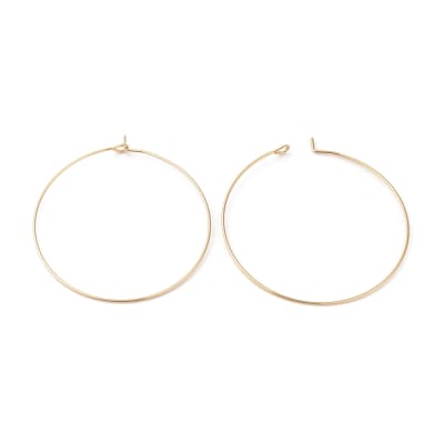 BASE DE ARO ACERO INOX. ARGOLLA DELGADA DORADA °21 45X40MM1