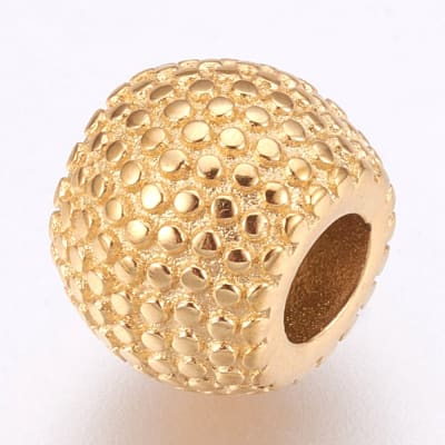 PASADOR ACERO DORADO BOLA 10X8MM1