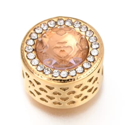 PASADOR ACERO DORADO PLANO REDONDO SOL 12X10MM1