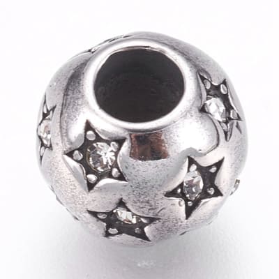 PASADOR ACERO ESFERA CON ESTRELLAS 10X9MM1