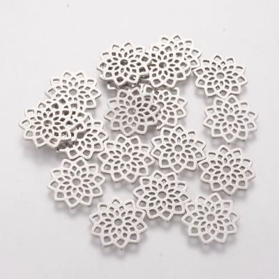 COLGANTE ACERO INOX. FLOR DE LOTO 15MM