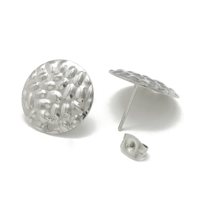 BASE DE ARO ACERO INOX. CIRCULO CURVO MARTILLADO 16MM1