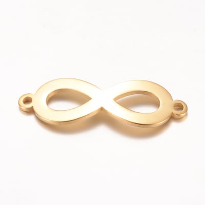 CONECTOR ACERO INOX. INFINITO ONDULADO 28X9MM