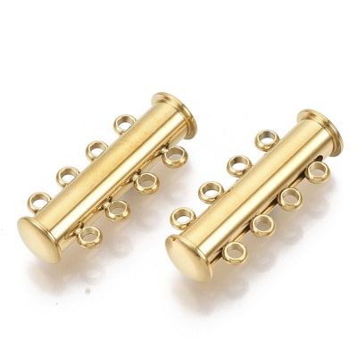 BROCHE TERMINAL CON 8 ARGOLLAS B/O 24X10MM