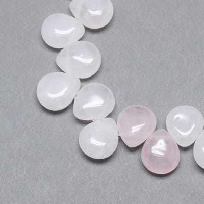 PIEDRA INDIVIDUAL CUARZO ROSA GOTA 12X9MM1