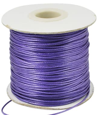 HILO DE POLIESTER ENCERADO 1MM PIEL DE SERPIENTE PURPURA