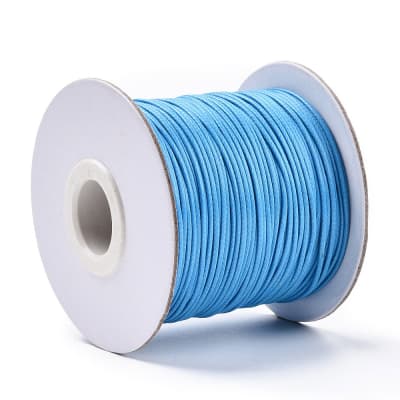 HILO DE POLIESTER ENCERADO 1.0MM AZUL PROFUNDO