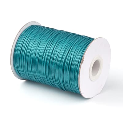 HILO DE POLIESTER ENCERADO 1.0MM CIAN OSCURO1