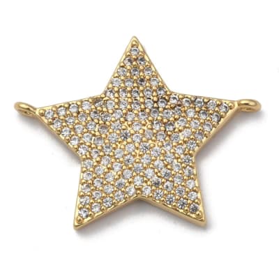 CONECTOR B/ORO ESTRELLA CON ZIRCONES 19X24MM1