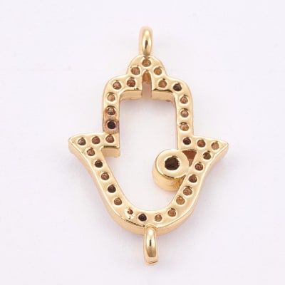 CONECTOR B/ORO MANO DE FATIMA CON ZIRCONES 19X12MM1