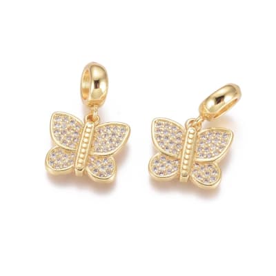COLGANTE B/ORO MARIPOSA 21MM1