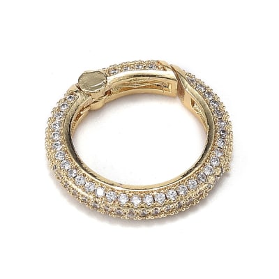 BROCHE DE RESORTE CIRCULO B/O CON ZIRCONES 19MM1
