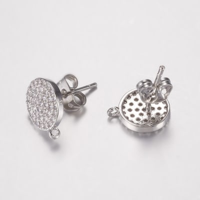 PENDIENTES B/PLATINO CIRCULO PLANO CON ZIRCONES 12X10MM1