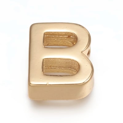 PASADOR B/ORO INICIAL B 8MM1
