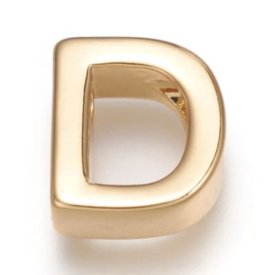 PASADOR B/ORO INICIAL D 8MM