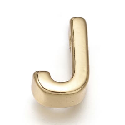 PASADOR B/ORO INICIAL J 8MM