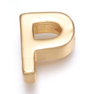 PASADOR B/ORO INICIAL P 8MM