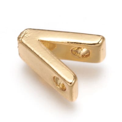 PASADOR B/ORO INICIAL V 8MM1