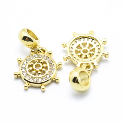 COLGANTE B/ORO TIMON CON ZIRCONES 24MM1