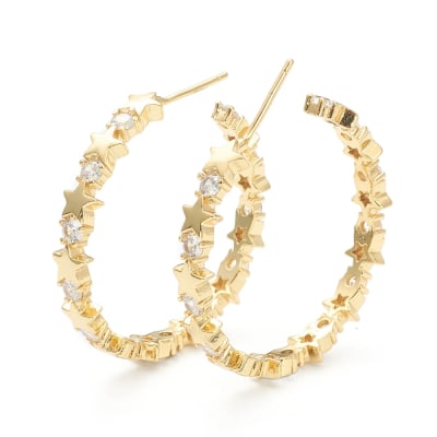 BASE DE ARO B/O ARGOLLA CON ESTRELLA Y ZIRCONES 35MM1