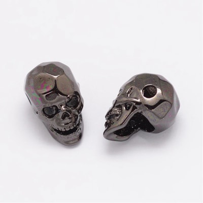 PASADOR  CRANEO GUNMETAL 13X8MM1