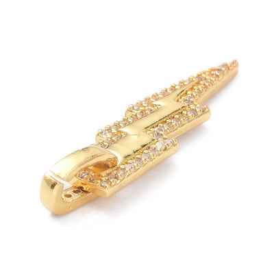 COLGANTE B/ORO RAYO BORDE ZIRCON 29X8MM